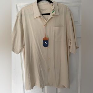 Tommy Bahama Men's Tan Button Down Shirt